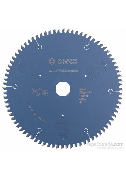 - Expert Serisi Çoklu Malzeme İçin Daire Testere Bıçağı - 250 X 30 X 2,4 Mm, 80 Diş fiyatları