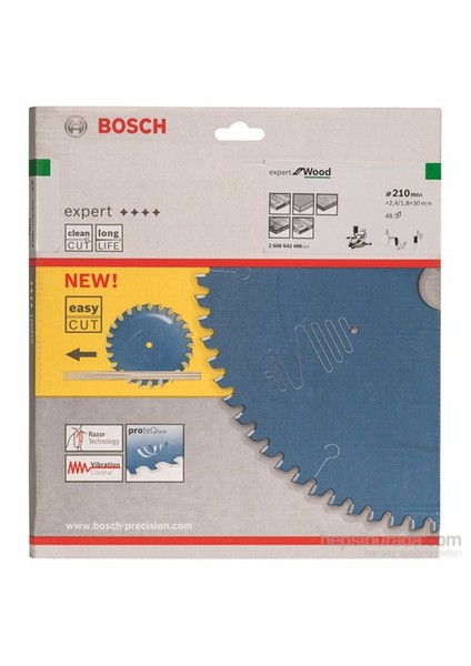 - Expert Serisi Ahşap İçin Daire Testere Bıçağı - 210 X 30 X 2,4 Mm, 48 Diş