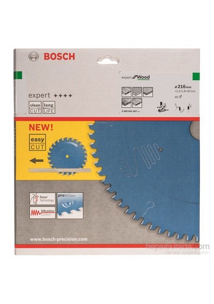 - Expert Serisi Ahşap İçin Daire Testere Bıçağı - 216 X 30 X 2,4 Mm, 48 Diş
