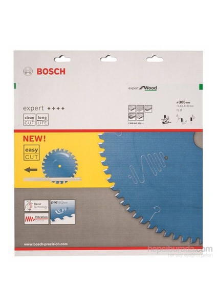 - Expert Serisi Ahşap İçin Daire Testere Bıçağı - 305 X 30 X 2,4 Mm, 72 Diş