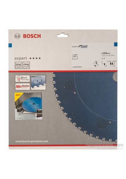 - Expert Serisi Metal İçin Daire Testere Bıçağı - 254 X 25,4 X 2,6 Mm, 60 Diş fiyatları