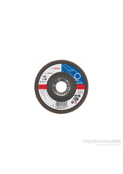 - Flap Zımpara Diski - 115 Mm, 22,23 Mm, 60 Kum