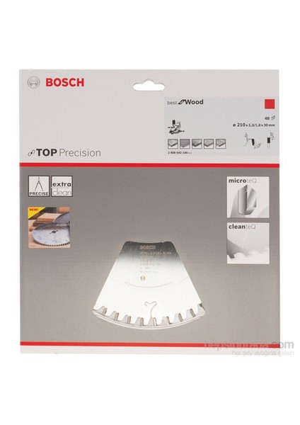 - Best Serisi Hassas Kesim Ahşap İçin Daire Testere Bıçağı - 210 X 30 X 2,3 Mm, 48 Diş