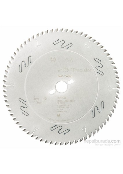 - Best Serisi Hassas Kesim Ahşap İçin Daire Testere Bıçağı - 300 X 30 X 3,2 Mm, 72 Diş fiyatları