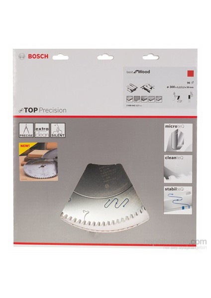 - Best Serisi Hassas Kesim Ahşap İçin Daire Testere Bıçağı - 300 X 30 X 3,2 Mm, 96 Diş