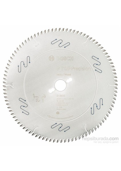 - Best Serisi Hassas Kesim Ahşap İçin Daire Testere Bıçağı - 300 X 30 X 3,2 Mm, 96 Diş fiyatları