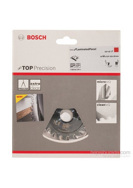 - Best Serisi Hassas Kesim Lamine Panel İçin Ön Çizme Bıçağı - 80 X 20 X 2,8-3,6 Mm, 10+10 Diş