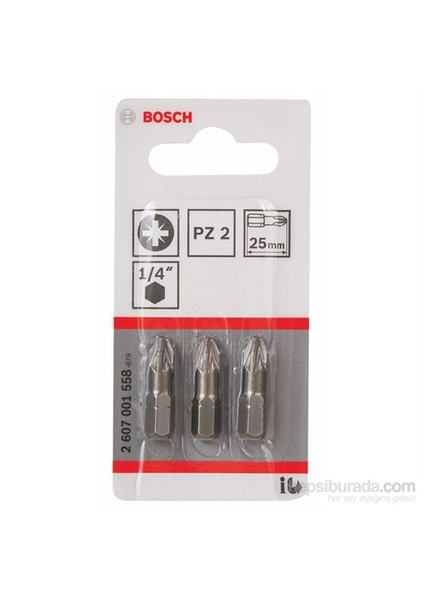 - 3'Lü Paket - Ekstra Sert Seri Vidalama Ucu - Pz 2, 25 Mm fiyatları