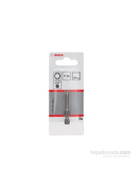 - Ekstra Sert Seri Vidalama Ucu - T25, 49 Mm fiyatları