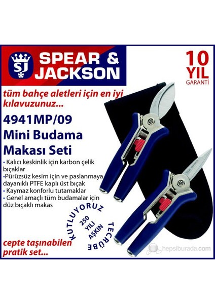 4941Mp Mini Budama Makası Seti 2 Parça