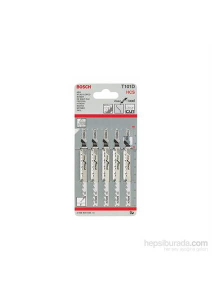 - Temiz Kesim Serisi Ahşap İçin T 101 D Dekupaj Testeresi Bıçağı - 5'Li Paket fiyatları