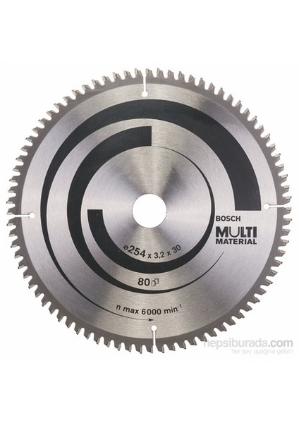 - Çoklu Malzeme İçin Daire Testere Bıçağı - 254 X 30 X 3,2 Mm, 80 Diş