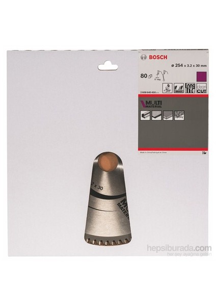 - Çoklu Malzeme İçin Daire Testere Bıçağı - 254 X 30 X 3,2 Mm, 80 Diş