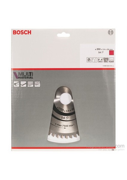 - Çoklu Malzeme İçin Daire Testere Bıçağı - 200 X 30 X 2,4 Mm, 54 Diş