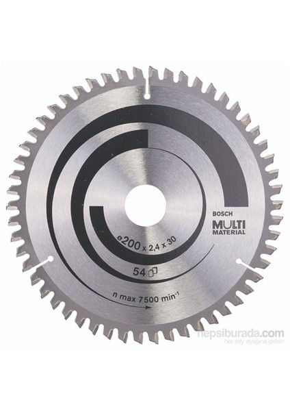 - Çoklu Malzeme İçin Daire Testere Bıçağı - 200 X 30 X 2,4 Mm, 54 Diş fiyatları