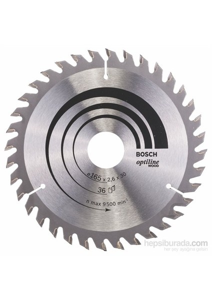 - Optiline Serisi Ahşap İçin Daire Testere Bıçağı - 165 X 30 X 2,6 Mm, 36 Diş fiyatları