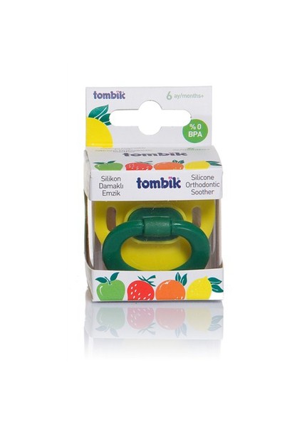 Damaklı Silikon Emzik (%0 BPA) 6 Ay+ / Limon