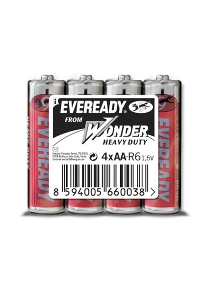 (C7-9956) Eveready Çinko Karbon Aaa İnce Kalem Pil 4Lü Shrink