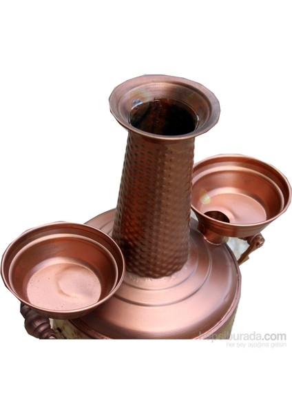 %100 Bakır 7 Litre Sobalı Semaver 090638