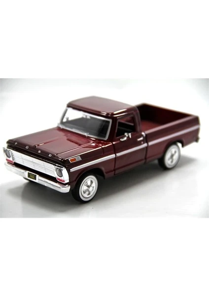 1:24 1969 Bordo Ford F-100 Pickup Model Araba