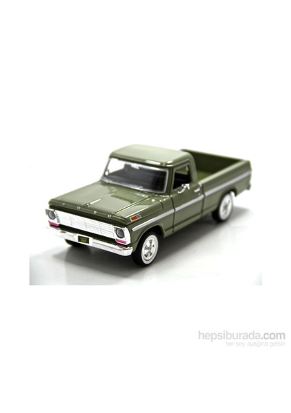 1:24 1969 Ford F-100 Pickup -Yeşil Model Araba