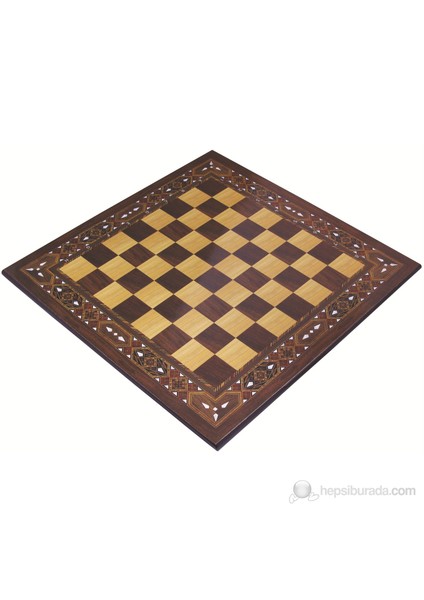 Star Satranç Sehpası Polyester Ceviz 39x39 cm