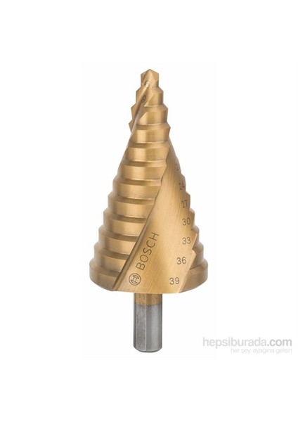 - Kademeli Matkap Ucu Hss-Tin - 6 - 39 Mm, 10,0 Mm, 93,5 Mm