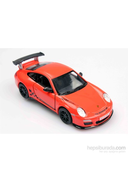 Turuncu 2010 Porsche 911 Gt3 Rs 1/36 Çek Bırak Die-Cast Model Araç