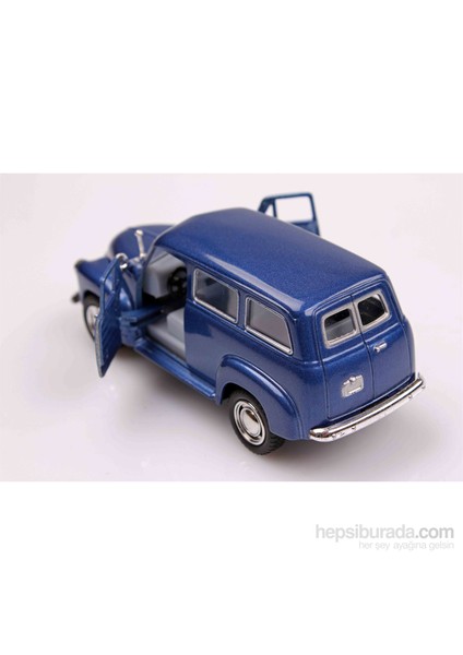 Mavi 1950 Chevrolet Suburban 1/36 Çek Bırak Die-Cast Model Araç fiyatları