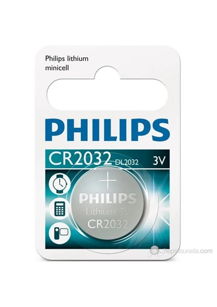 Cr2032/01b Düğme Pil Cr2032 Lithium 3v (Saat,Hesap Mak,Kamera) Tekli Blister