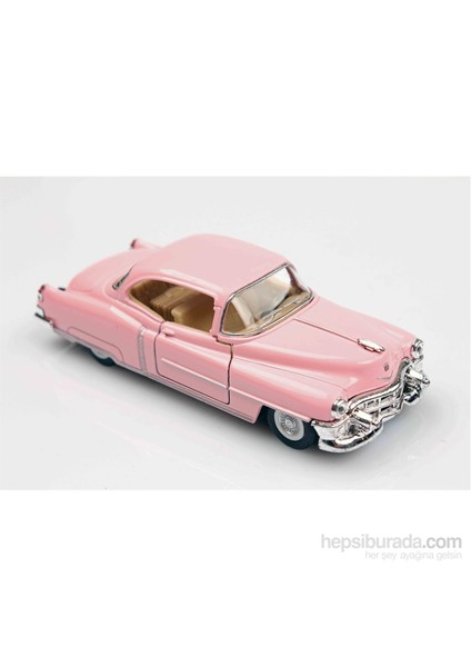 Pembe 1953 Cadillac Series 62  1/43 Çek Bırak Die-Cast Model Araç