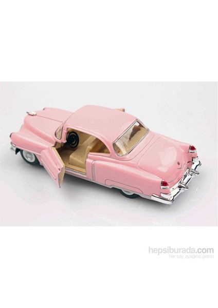 Pembe 1953 Cadillac Series 62  1/43 Çek Bırak Die-Cast Model Araç