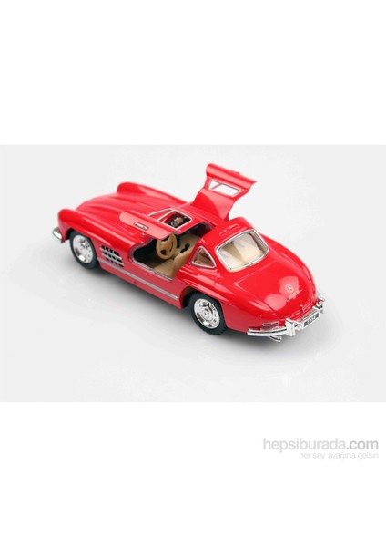 Kırmızı 1954 Mercedes-Benz 300 Sl 1/36 Çek Bırak Die-Cast Model Araç