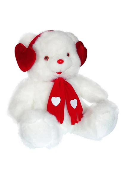 Neco Plush Kalp Kulaklıklı Cici Ayı 60 cm Peluş Oyuncak