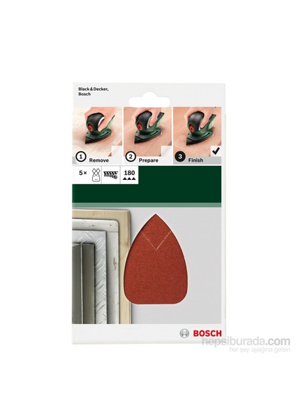 - Multi Zımpara Kağıdı 5'Li, 95 X 135 Mm 180 Kum 4 Delik fiyatları