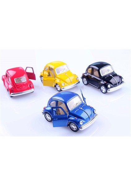 4'Lü 1967 Volkswagen Classical Beetle Çek Bırak Araba Seti