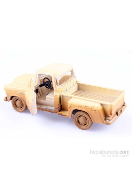 Off-Road 1955 Chevy Stepside Pick-Up Çek Bırak 1/32 Die Cast Model Araç fiyatları