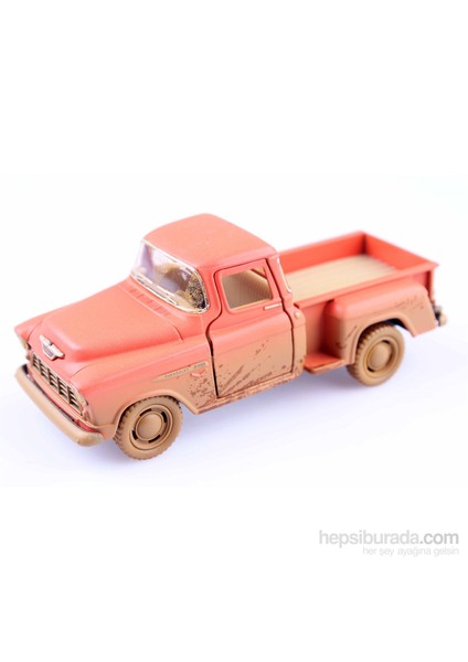 Off-Road 1955 Chevy Stepside Pick-Up Çek Bırak 1/32 Die Cast Model Araç