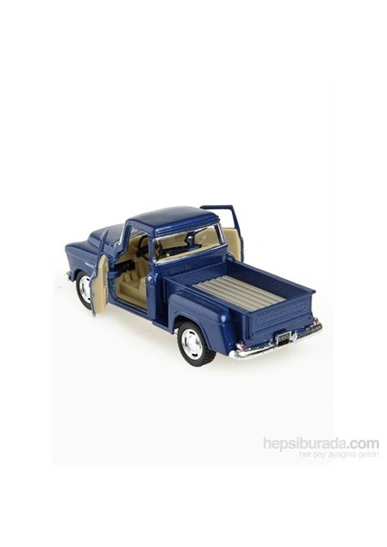 1955 Chevy Stepside Pick-Up Çek Bırak 1/32 Die Cast Model Araç Mavi fiyatları
