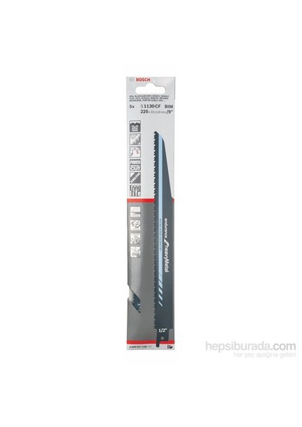 - Endurance Serisi Ağır Metal İçin Tilki Kuyruğu Bıçağı S 1130 Cf - 5'Li Paket