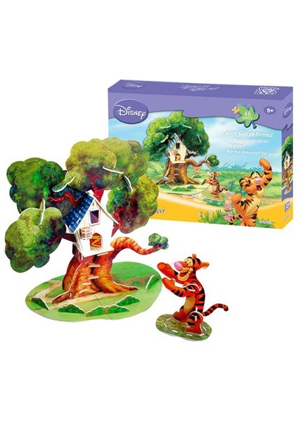 Cubic Fun Tigger'ın Ağaç Evi 3 Boyutlu Puzzle