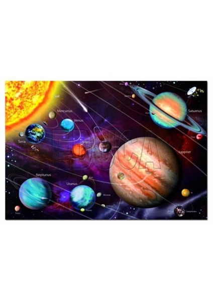 Puzzle Solar System Neon (1000 Parça)