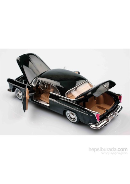 Siyah 1955 Chrysler C300 1/24 Die Cast Model Araç modelleri