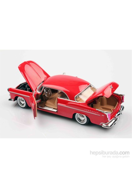 Kırmızı 1955 Chrysler C300 1/24 Die Cast Model Araç fiyatları