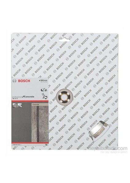 - Standard Seri Beton İçin Elmas Kesme Diski - 300 X 20,00+25,40 X 2,8 X 10 Mm