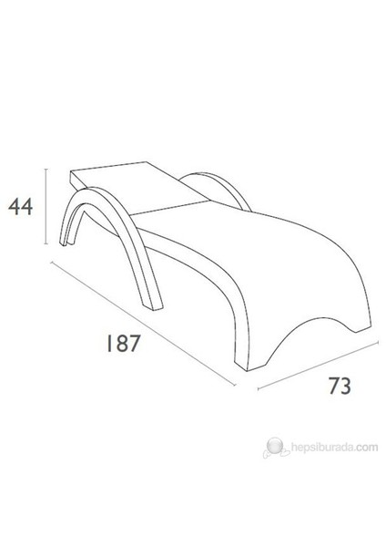 860 Fiji Şezlong Beyaz - 1 Adet