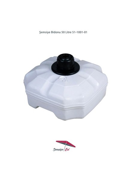 Plastik Şemsiye Bidonu 50 Litre Su 70 Kg Kum 51-1001-01