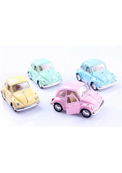 4'Lü 1967 Volkswagen Classical Beetle Çek Bırak Araba Seti