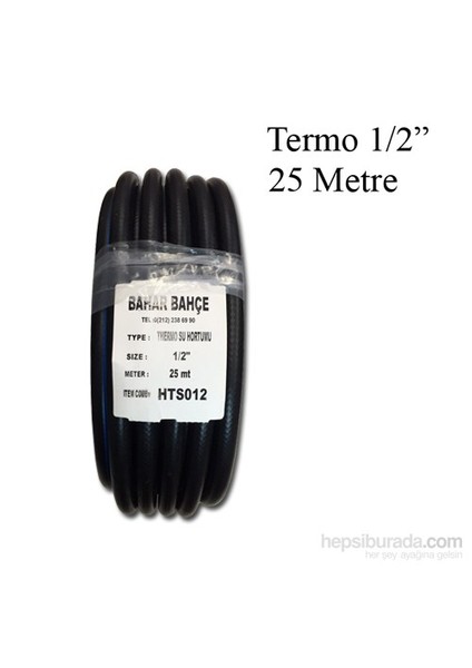Bahar Hortum Termo Su 1/2" 25 Mt Herly