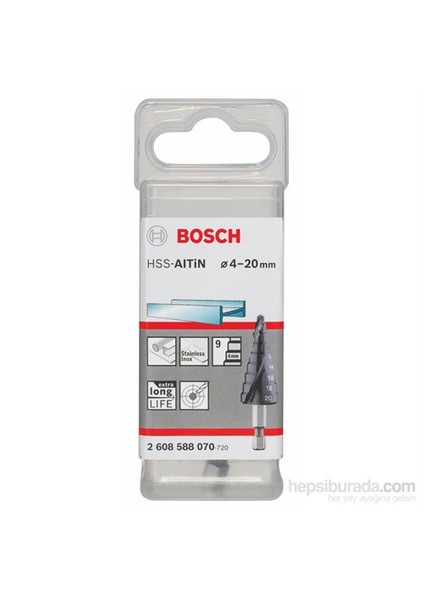 - Kademeli Matkap Ucu Hss-Altin - 4 - 20 Mm, 70,5 Mm